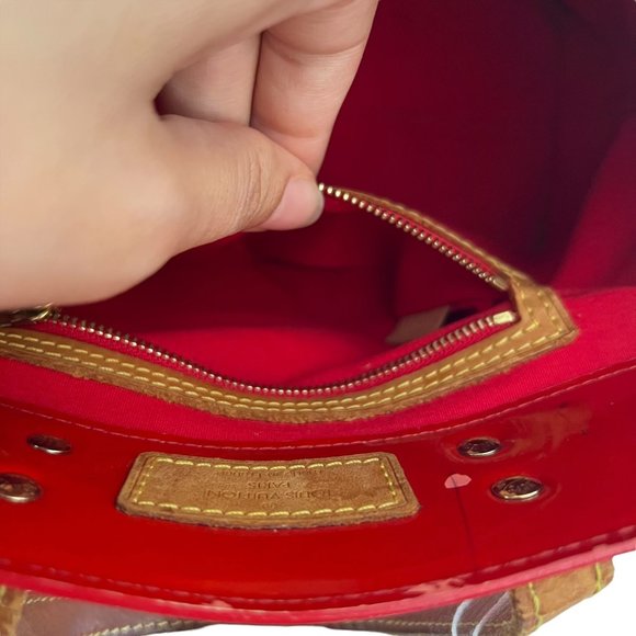009180A V Authentic Louis Vuitton Tote Bag Reade PM Vernis - Picture 11 of 15